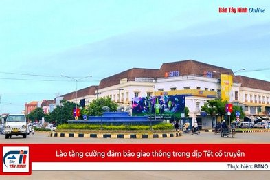 Lào tăng cường đảm bảo giao thông trong dịp Tết cổ truyền