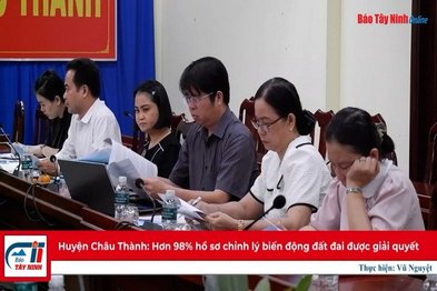 Huyện Châu Thành: Hơn 98% hồ sơ chỉnh lý biến động đất đai được giải quyết