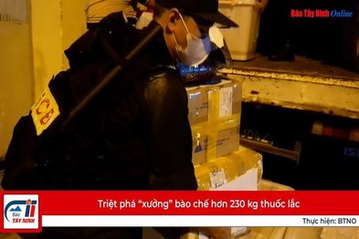 Triệt phá “xưởng” bào chế hơn 230 kg thuốc lắc