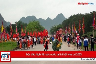 Độc đáo Nghi lễ rước nước tại Lễ hội Hoa Lư 2023