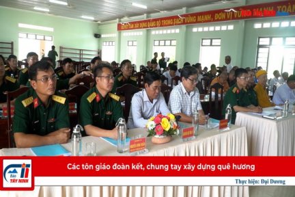 Các tôn giáo đoàn kết, chung tay xây dựng quê hương