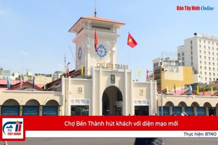 Chợ Bến Thành hút khách với diện mạo mới