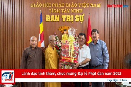 Lãnh đạo tỉnh thăm, chúc mừng Đại lễ Phật đản năm 2023