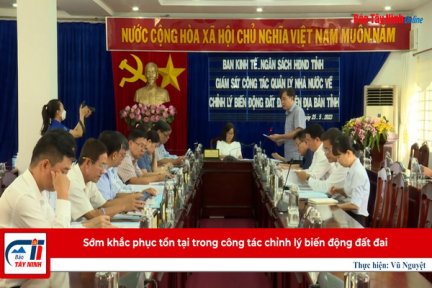 Sớm khắc phục tồn tại trong công tác chỉnh lý biến động đất đai