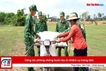 Đồn Biên phòng Vàm Trảng Trâu: Công tác phòng chống buôn lậu là nhiệm vụ trọng tâm