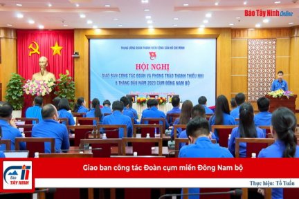 Giao ban công tác Đoàn cụm miền Đông Nam bộ