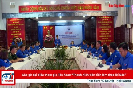 Gặp gỡ đại biểu tham gia liên hoan “Thanh niên tiên tiến làm theo lời Bác”