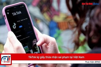 TikTok ký giấy thừa nhận sai phạm tại Việt Nam