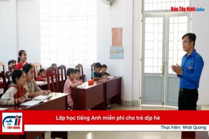 Lớp học tiếng Anh miễn phí cho trẻ dịp hè