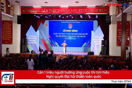 Gần 1 triệu người hưởng ứng cuộc thi tìm hiểu Nghị quyết Đại hội Đoàn toàn quốc