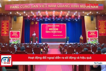 Hoạt động đối ngoại diễn ra sôi động và hiệu quả