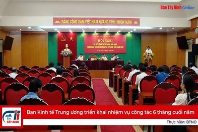 Ban Kinh tế Trung ương triển khai nhiệm vụ công tác 6 tháng cuối năm