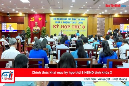 Khai mạc kỳ họp thứ 8 HĐND tỉnh khóa X, nhiệm kỳ 2021-2026