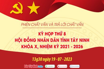 Trực tiếp Phiên Chất vấn tại Kỳ họp thứ Tám HĐND tỉnh Tây Ninh khóa X, nhiệm kỳ 2021-2026 (Phần 2)