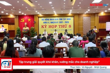 “Tập trung giải quyết khó khăn, vướng mắc cho doanh nghiệp”