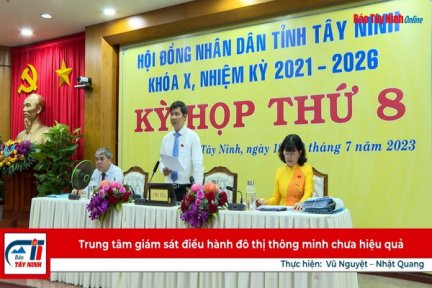 Trung tâm giám sát điều hành đô thị thông minh chưa hiệu quả