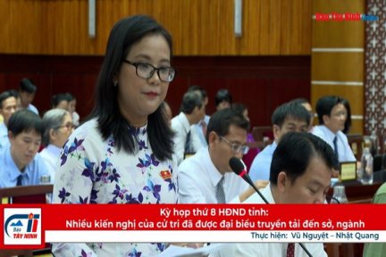 Kỳ họp thứ 8 HĐND tỉnh: Nhiều kiến nghị của cử tri đã được đại biểu truyền tải đến sở, ngành