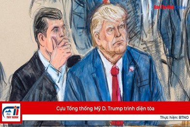 Cựu Tổng thống Mỹ D. Trump trình diện tòa