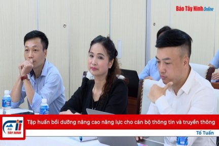 Tập huấn bồi dưỡng nâng cao năng lực cho cán bộ thông tin và truyền thông