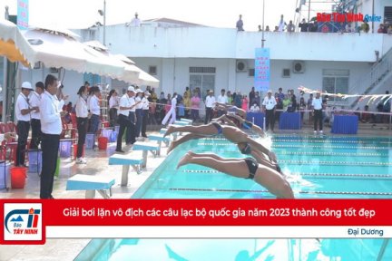 Giải bơi lặn vô địch các câu lạc bộ quốc gia năm 2023 thành công tốt đẹp