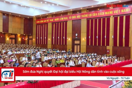 Sớm đưa Nghị quyết Đại hội đại biểu Hội Nông dân tỉnh vào cuộc sống