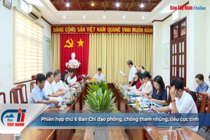 Phiên họp thứ 6 Ban Chỉ đạo phòng, chống tham nhũng, tiêu cực tỉnh