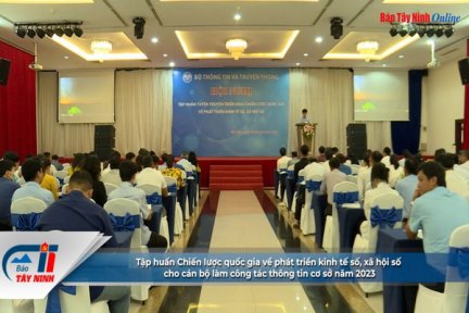 Tập huấn Chiến lược quốc gia về phát triển kinh tế số, xã hội số cho cán bộ làm công tác thông tin cơ sở năm 2023