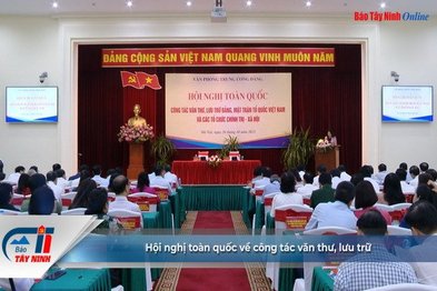 Hội nghị toàn quốc về công tác văn thư, lưu trữ