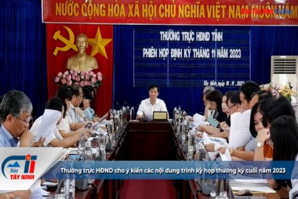 Thường trực HĐND cho ý kiến các nội dung trình kỳ họp thường kỳ cuối năm 2023