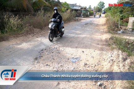 Châu Thành: Nhiều tuyến đường xuống cấp