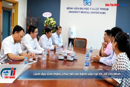 Lãnh đạo tỉnh thăm, chúc tết các bệnh viện tại TP. Hồ Chí Minh