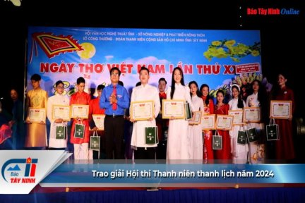 Trao giải Hội thi Thanh niên thanh lịch năm 2024