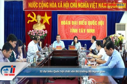 32 đại biểu Quốc hội chất vấn Bộ trưởng Bộ Ngoại giao