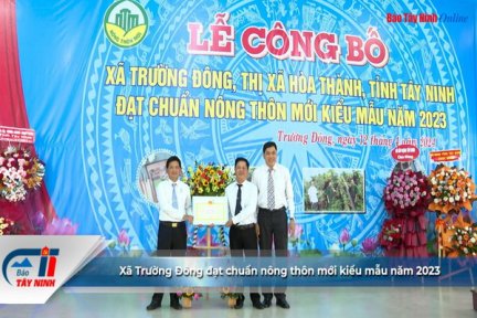 Xã Trường Đông đạt chuẩn nông thôn mới kiểu mẫu năm 2023