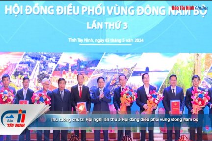 Thủ tướng chủ trì Hội nghị lần thứ 3 Hội đồng điều phối vùng Đông Nam bộ