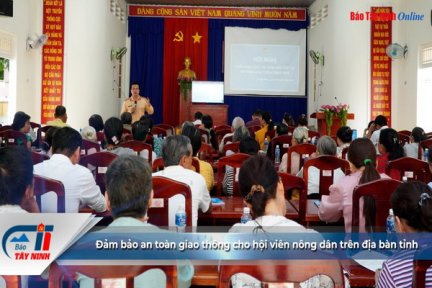 Đảm bảo an toàn giao thông cho hội viên nông dân trên địa bàn tỉnh