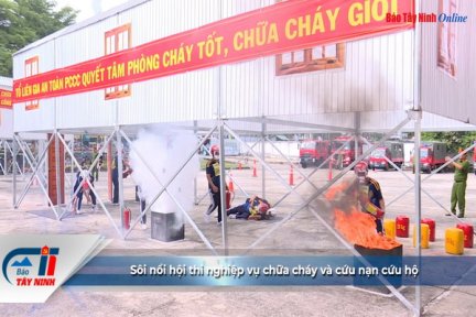 Sôi nổi hội thi nghiệp vụ chữa cháy và cứu nạn cứu hộ