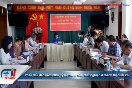 Phấn đấu đến năm 2030, tỷ lệ thanh niên thất nghiệp ở thành thị dưới 2%