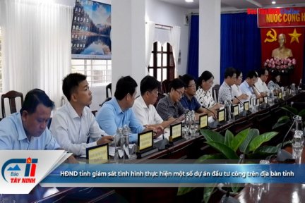 HĐND tỉnh giám sát tình hình thực hiện một số dự án đầu tư công trên địa bàn tỉnh