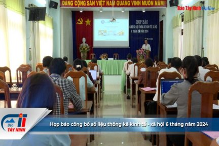 Họp báo công bố số liệu thống kê kinh tế - xã hội 6 tháng năm 2024