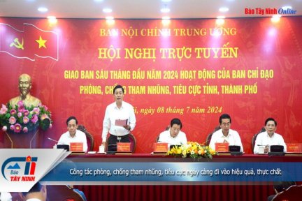 Công tác phòng, chống tham nhũng, tiêu cực ngày càng đi vào hiệu quả, thực chất