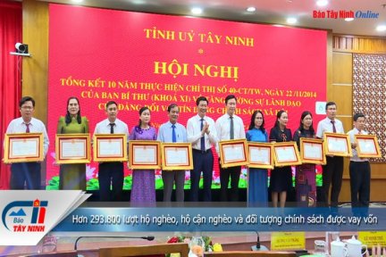 Hơn 293.800 lượt hộ nghèo, hộ cận nghèo và đối tượng chính sách được vay vốn