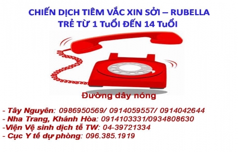 Đường dây nóng về tiêm chủng