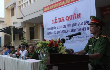 Tây Ninh: Ra quân đảm bảo trật tự an toàn giao thông năm 2016