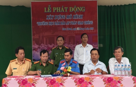 Châu Thành: Phát động xây dựng mô hình trường học đảm bảo ATGT