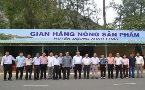 Khai trương gian hàng nông sản phẩm huyện Dương Minh Châu