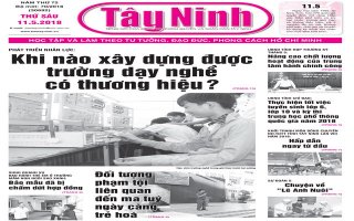 Điểm báo in Tây Ninh ngày 11.5.2018