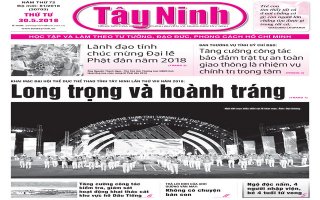 Điểm báo in Tây Ninh ngày 30.5.2018