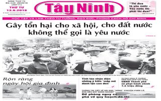 Điểm báo in Tây Ninh ngày 13.6.2018