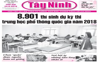 Điểm báo in Tây Ninh ngày 25.6.2018